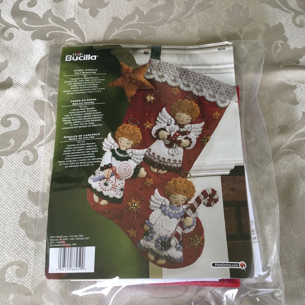 Bucilla Candy Angels Felt Stocking kit 2011 sealed
